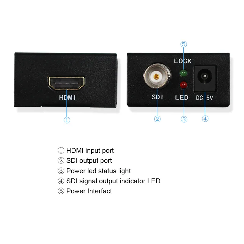 HDMI SDI, Pretvornik Adapter 3G HD SDI za vožnjo HDMI Monitorjev z napajalnika EU ali ZDA ali veliki BRITANIJI ali AU Plug