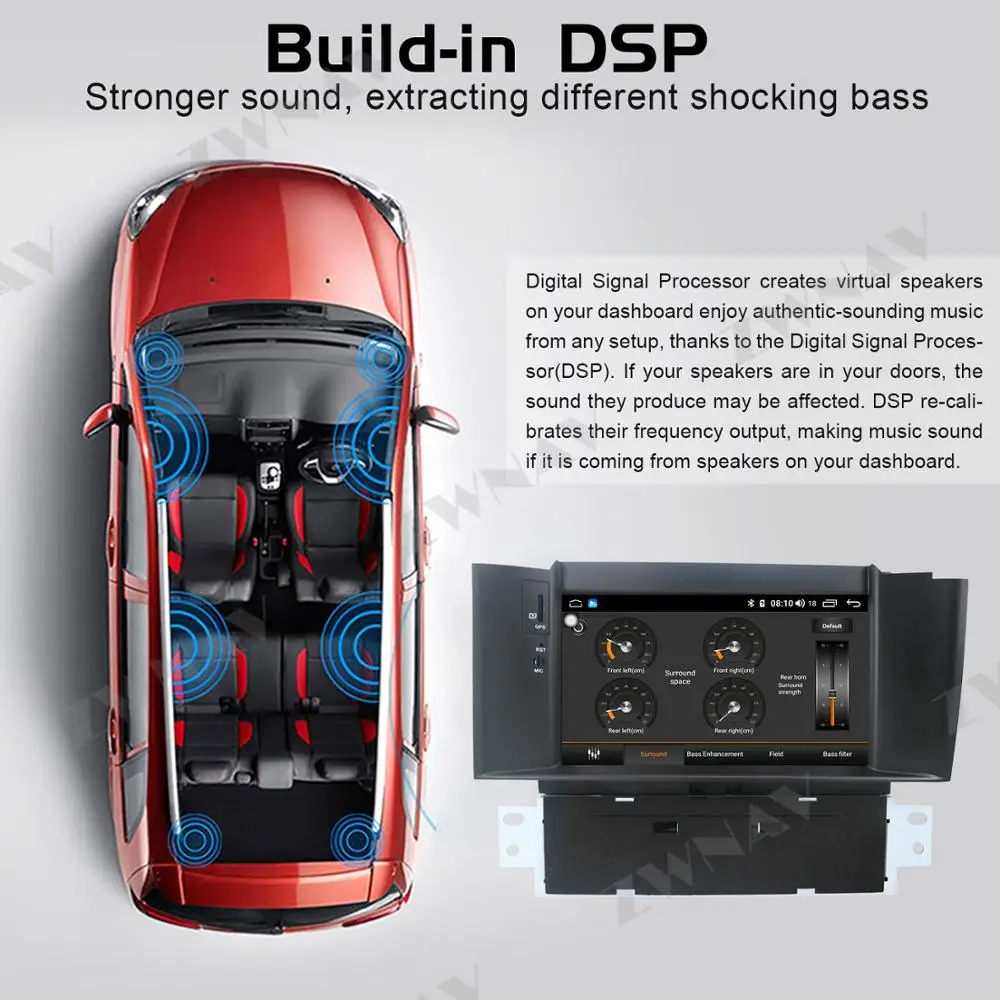 DSP Android 10.0 Avto GPS Navigacijski DVD Predvajalnik Za Citroen C4 C4L DS4 2012-2016 Avto Auto Stereo Radio Multimedijski predvajalnik glavne enote
