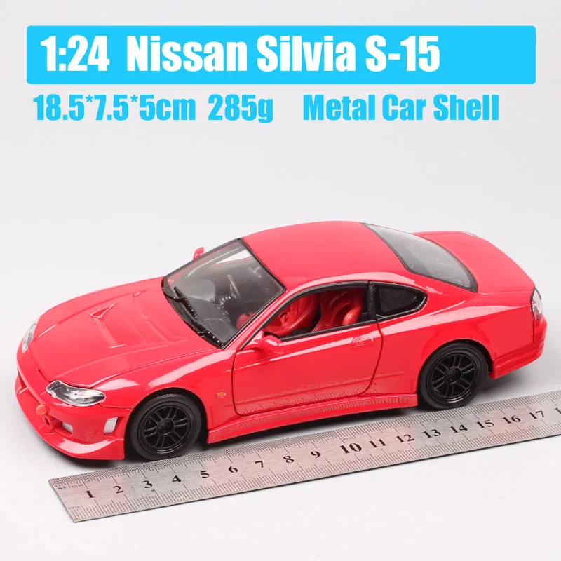 1:24 obsega Welly Nissan S15 Silvia Spec-Ih Mona Lisa šport avto Diecasts & Igrača Vozila, model, miniaturne Replike zbiranja
