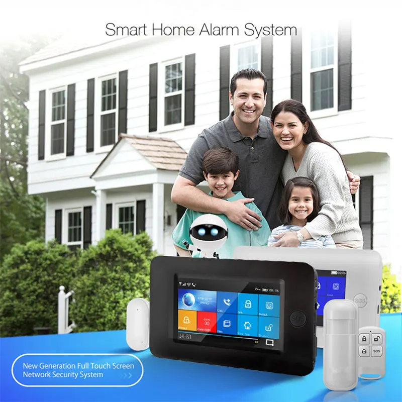YAOSE Gsm Varnostni Alarmni Sistem Poln na Dotik Barvni Zaslon Aplikacije; upravljate Z Vrat Senzor Za Android Ios Wifi Brezžično Smart Alarm