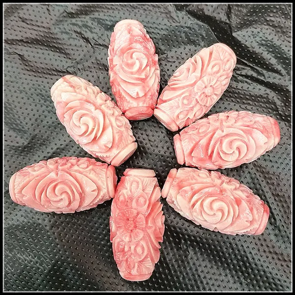 10pcNew Carving Cvet Kroglice Dodatki, Ročno izdelan Nakit Ugotovitve vrhu modne kroglice za ženske zapestnice veliko barv na voljo
