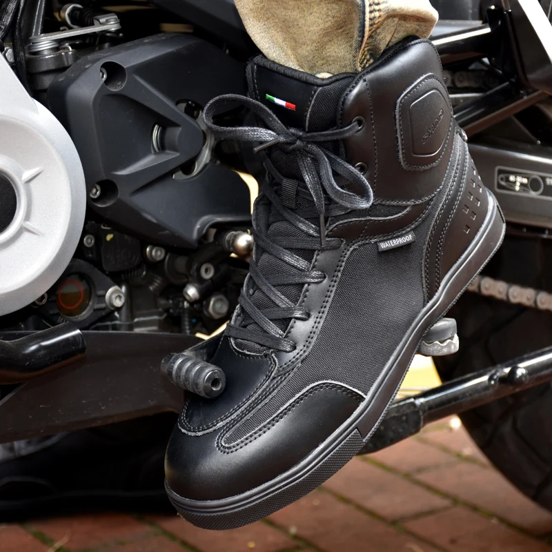 ČEPA moških motocikel varstvo čevlji moški nepremočljiva motoristična Zaščita skuterjem čevlji motorbike racing lokomotiva čevlji