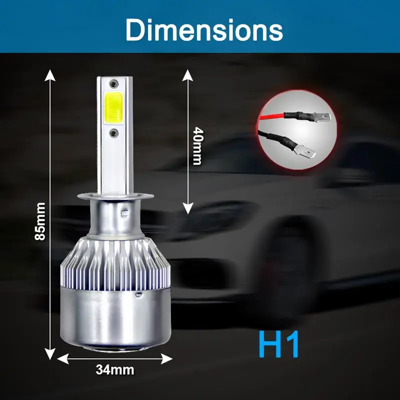 2 Kos C6 LED Smerniki IP68 Vodotesen Visoko Svetlobnega Izkoristka Tok Širok Razpon Napetosti v Prtljažniku Avtomobila SUV Smerniki 6000K