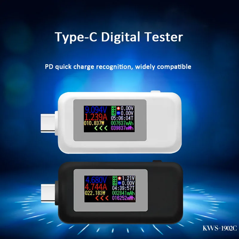 Tip-C USB Tester Barvni Zaslon 10 1 4-30V Napetosti, Merilnik Časa Ampermeter Digitalni Monitor Cut-off Indikator Napajanja Polnilnik Teste