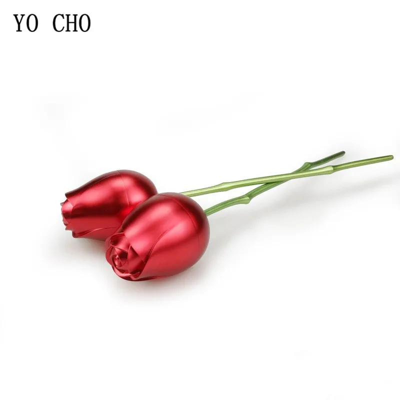 YO CHO Bud rose simulacije cvet ustvarjalne rose oblika nakit polje, ljubezen, priznanje, darilo polje home oprema za dekoracijo