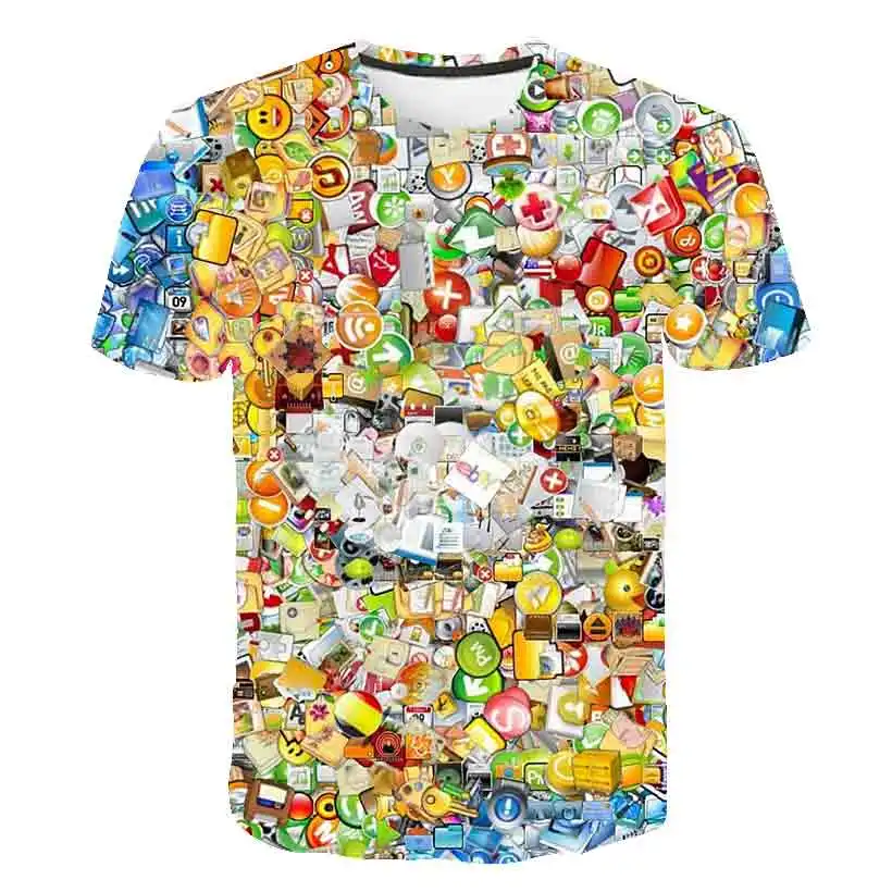 3D cartoon Simpson T-shirt fant dekle Simpson Tiskanje T shirt Fantje priložnostne Harajuku unisex smešno Tshirt kratka sleeved Tshirt