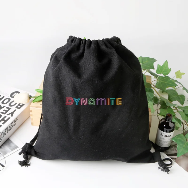 Bangtan Dinamit Fantje Platno vrečko varstvo Okolja vrečko okolju prijazno vrvico nahrbtnik platno vrečko študent