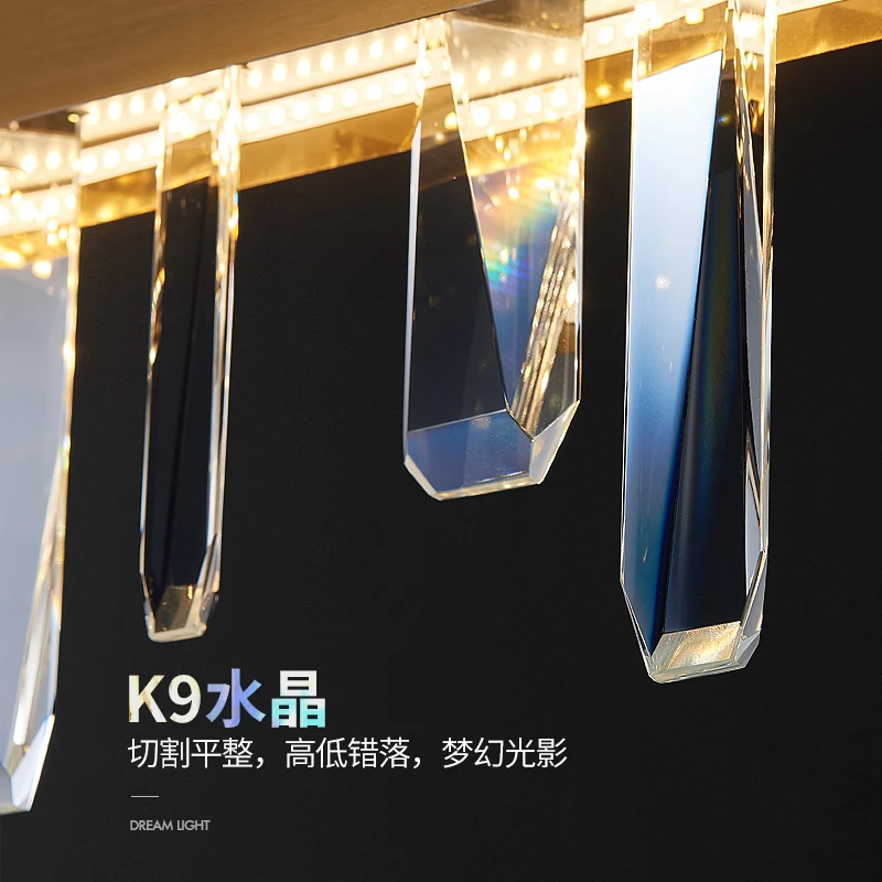 K9 Kristalno Luksuzni LED Lestenec Svetil Za dnevno Sobo, Restavracijo, Bar Lestenci 30W 40W Zlato Postmoderni Umetnosti Visi Svetilka