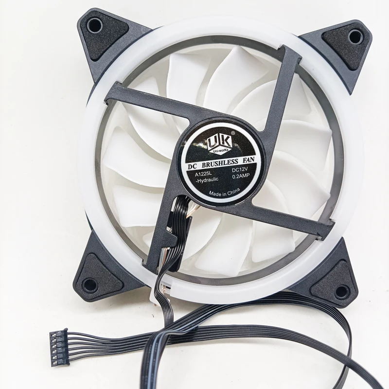 RGB ventilator nastavite 12 cm pc fan krmilnik krog led hladilnik Računalnik PC Primeru Fan Prilagajanje RGB LED Ventilator Hitrost 120 mm Tihi ventilator s sinhronizacijo