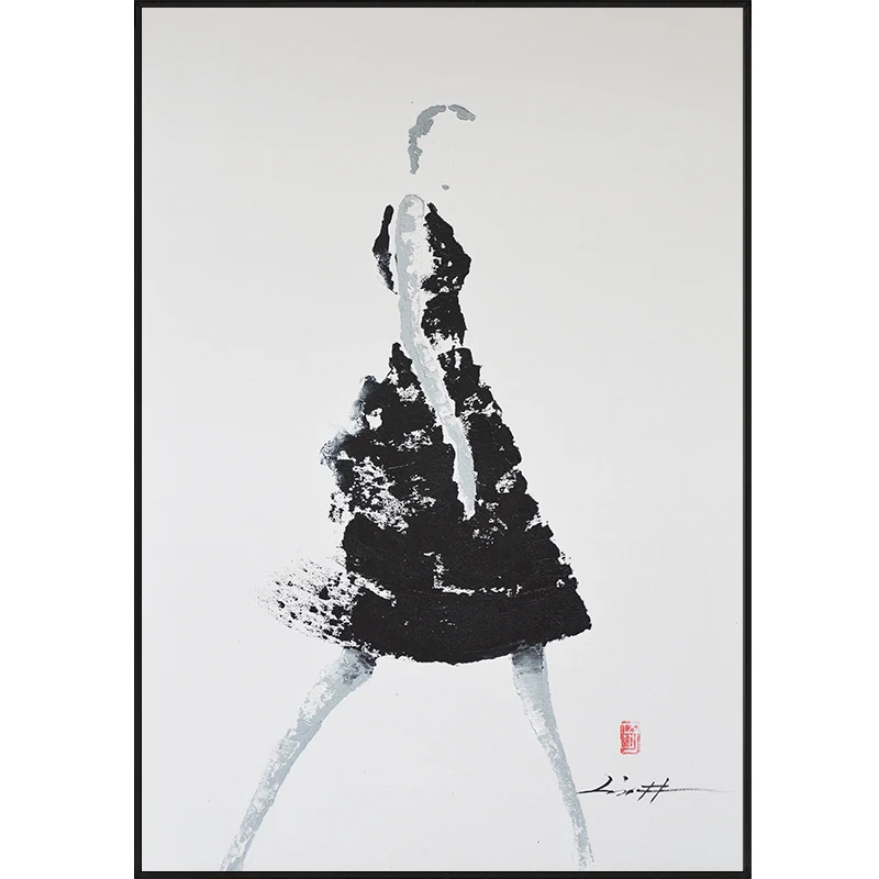 Črno Bel plesalci Platno Plakatov in Fotografij abstraktne številke umetnosti Slikarstva Wall Art Dekorativne Slike Skandinavski Slog Doma Dekor