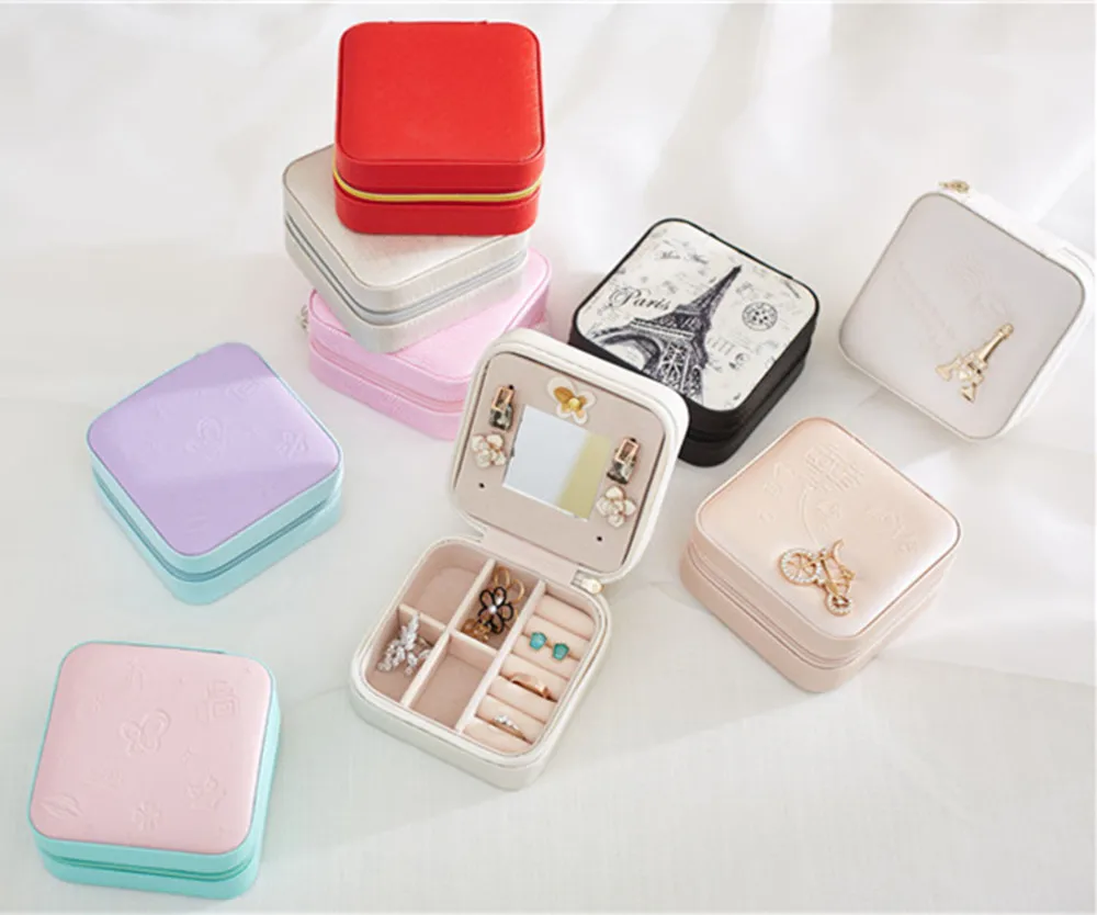 Nakit Pakiranje Škatla Škatla Box Za Odlično Ličila Primera Kozmetika Lepota Organizator Posodo Škatle Diplomi Darilo Za Rojstni Dan