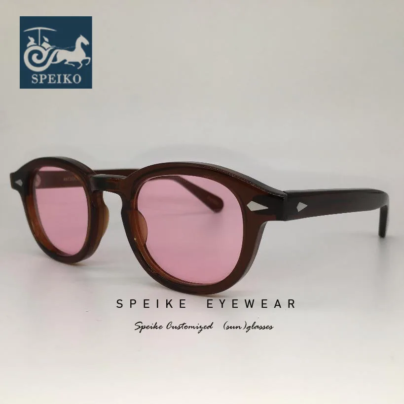 SPEIKE Meri letnik roza leče, sončna očala Johnny Depp Lemtosh slog retro očala lahko kratkovidnost sončna očala