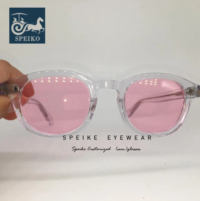 SPEIKE Meri letnik roza leče, sončna očala Johnny Depp Lemtosh slog retro očala lahko kratkovidnost sončna očala