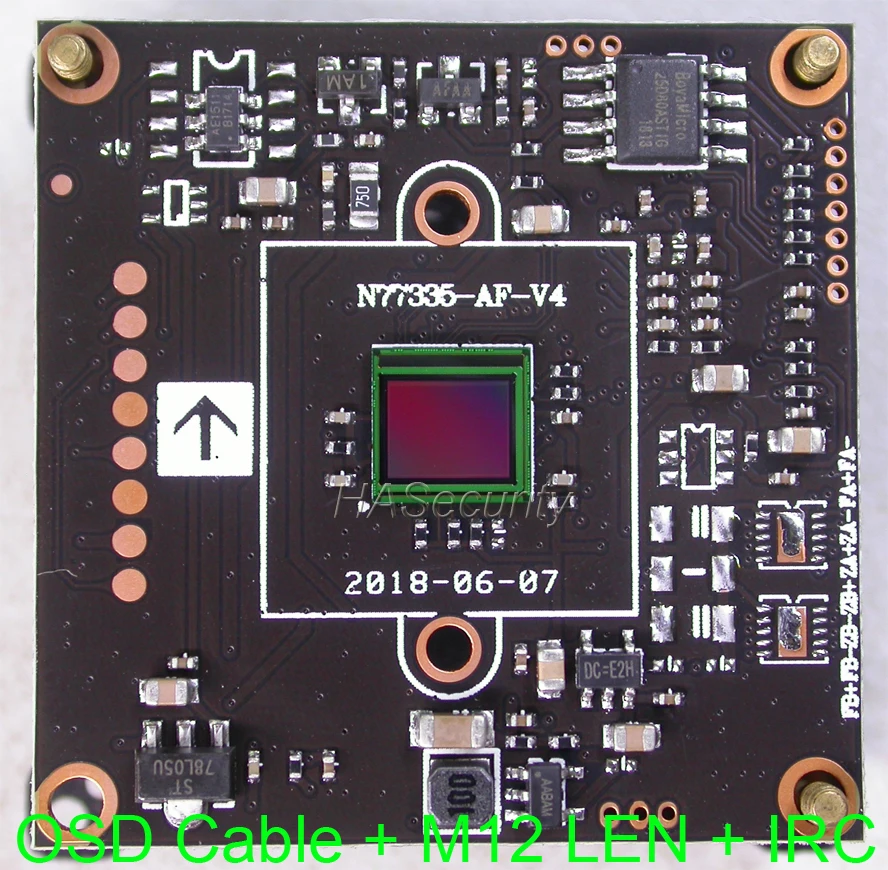 AHD 5MP 4MP 1/2.8 STARVIS IMX335 CMOS slikovni senzor + NVP2477 CCTV kamere modul PCB board +OSD kabel +M12 Objektiv +IRC