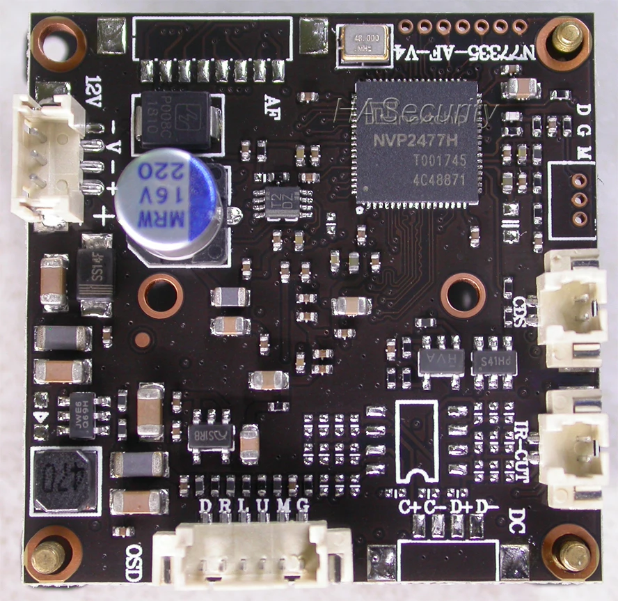AHD 5MP 4MP 1/2.8 STARVIS IMX335 CMOS slikovni senzor + NVP2477 CCTV kamere modul PCB board +OSD kabel +M12 Objektiv +IRC
