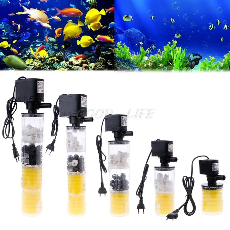 1000-3500L/H Podvodnih Voda Notranji Filter Črpalka Za Aquarium Fish Tank Aquario Opremo Hišne Vodne Filtre EU Plug
