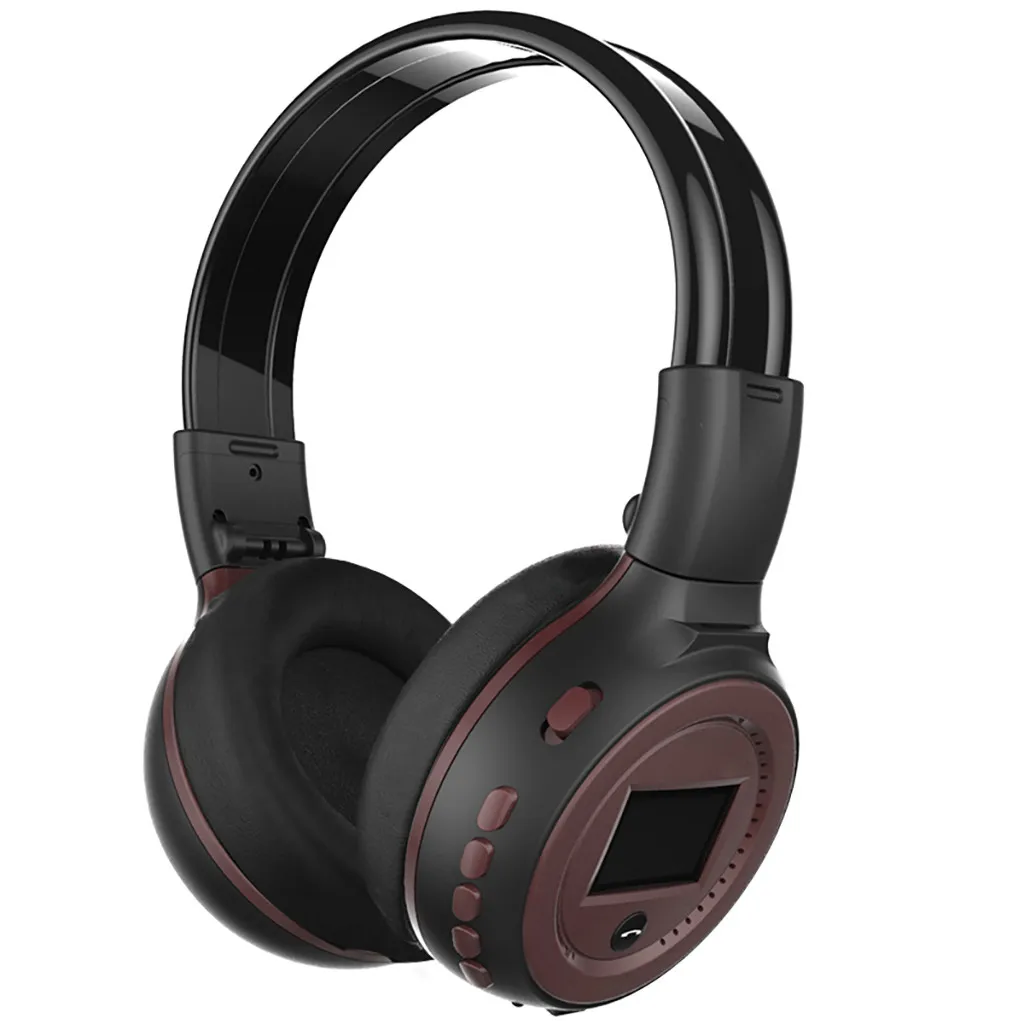 Nova Slušalka Bluetooth 7 Barv šumov Univerzalno Zložljive Šport Brezžične Slušalke LED FM Radio Slušalke Podpira Tf