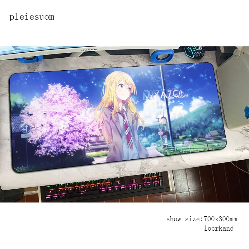 Vaša Laž v aprilu mouse pad Indie Pop gaming mousepad anime urad notbook desk mat Aestheticism padmouse igre pc gamer preproge