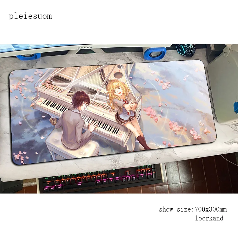 Vaša Laž v aprilu mouse pad Indie Pop gaming mousepad anime urad notbook desk mat Aestheticism padmouse igre pc gamer preproge