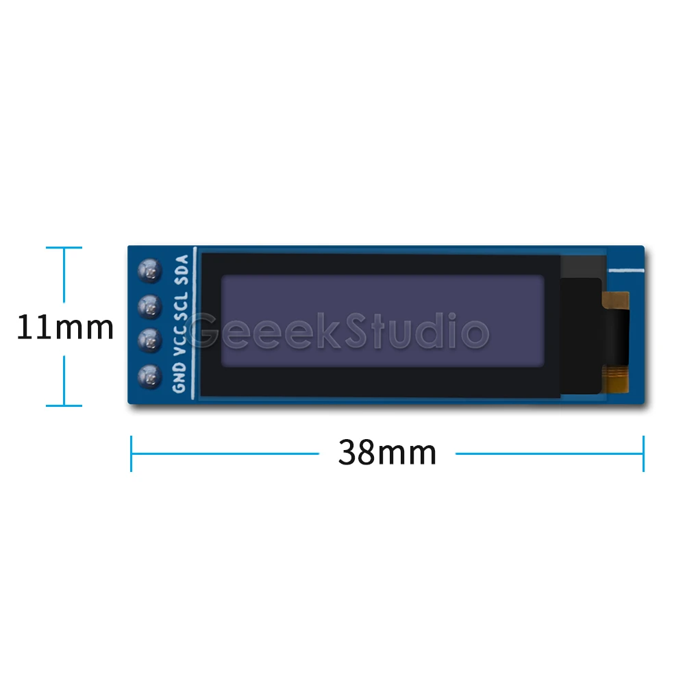 0.91 palčni Zaslon OLED Module 128*32 SSD1306 za Raspberry Pi 4 B / 3 B (+) / 2 B / Nič (W) / Beaglebone Black