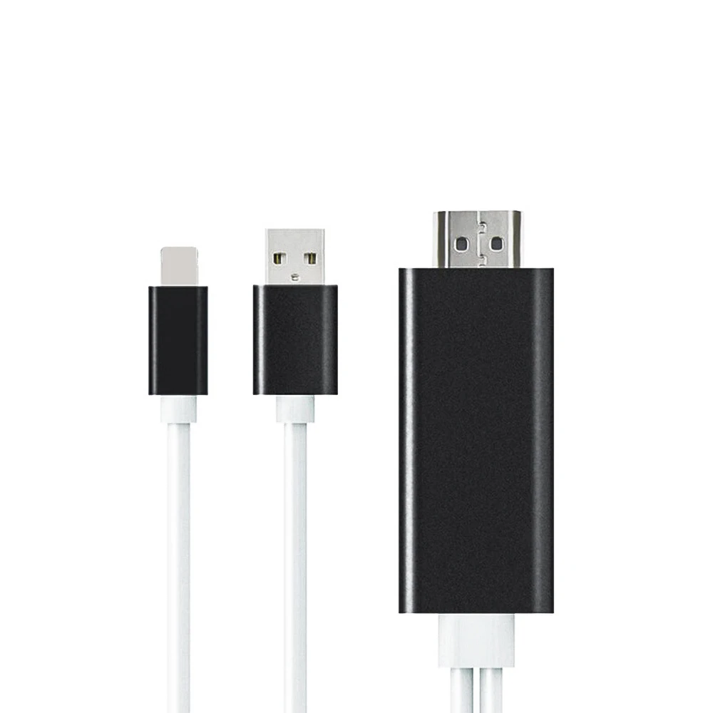 USB HDMI 1080P Smart Pretvornik Kabel za Apple iPhone HDTV TV 8 Pin za HDMI Moški Kabel Digitalni AV za iPhone za IOS Potrditev