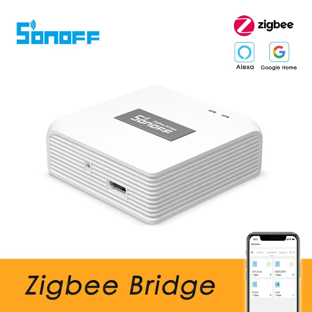 SONOFF Zigbee Most Hub Prehod za Zigbee Stikalo PIR Senzor Gibanja Zigbee Vrat Senzor, eWeLink App Delo z Alexa googlova Domača stran