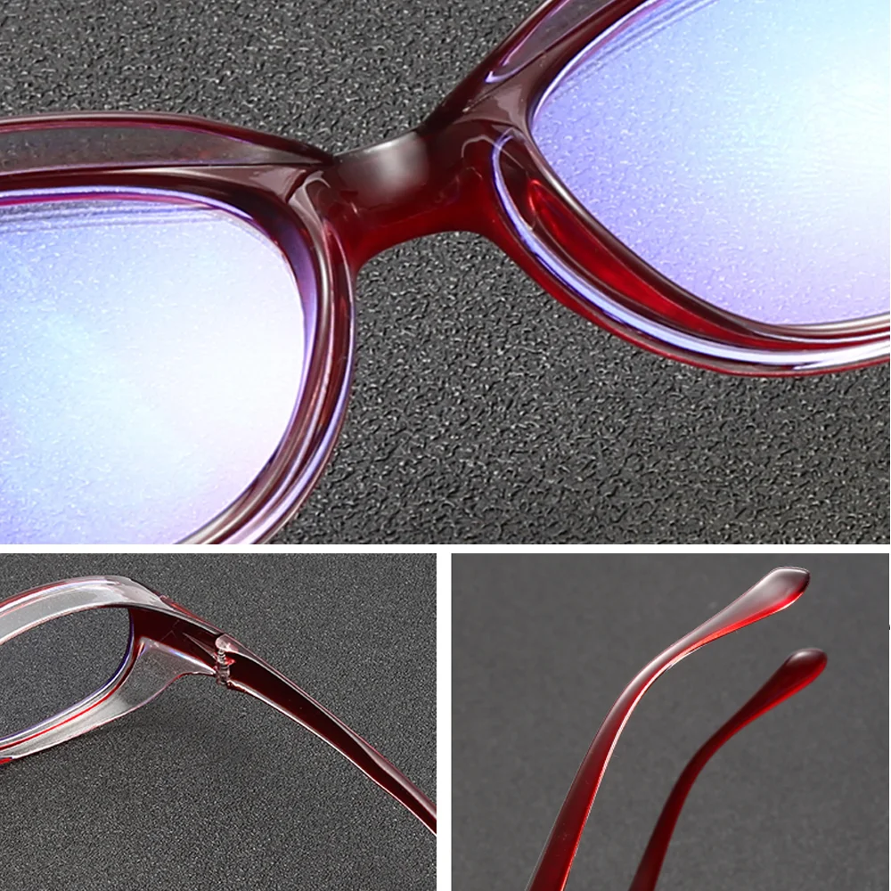 Nova Trendovska Anti Modra Svetloba Očala Moški Ženske Letnik Računalnik Očala Ženske Rdeča Očala Clear Leče Očala Oculos De Grau