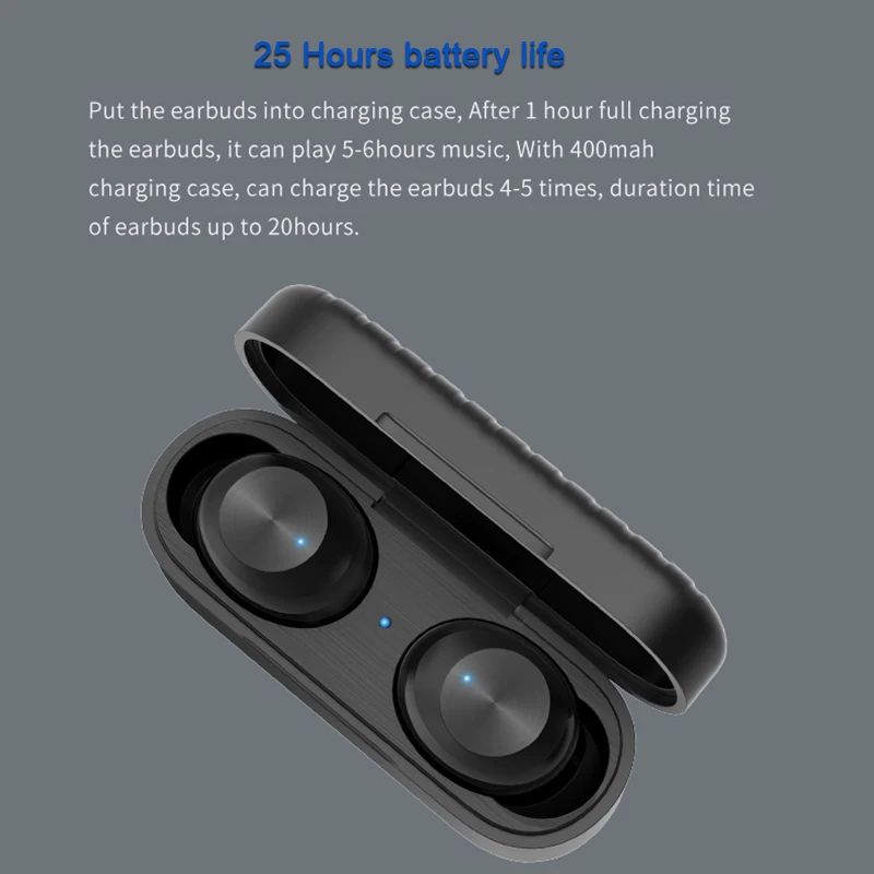 TWS 5.0 Bluetooth Slušalke za V Uho Mini Šport Brezžične Slušalke Z Mikrofonom Gaming Slušalke za Prostoročno HD Klic Čepkov