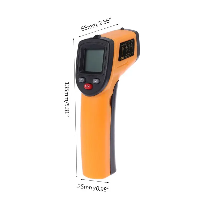 Digitalni -50~380 stopnjo Infrardeči Termometer brezkontaktno infrardeči termometer Merilnik temperature Pyrometer IR Laser Točke Pištolo