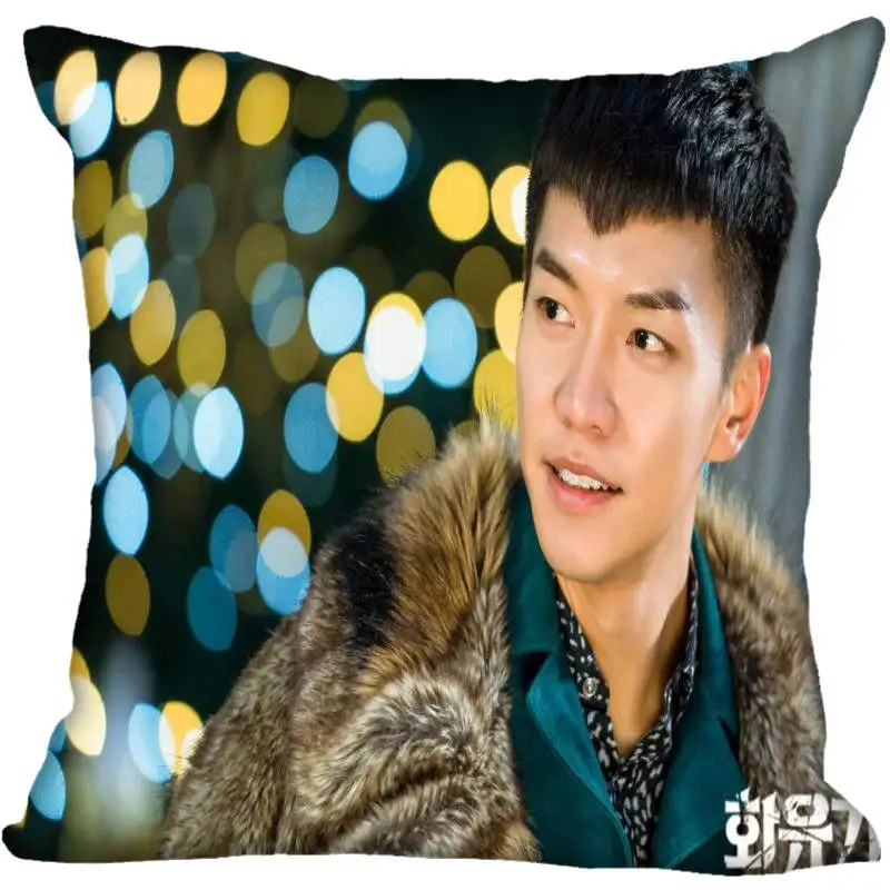 Po meri Kpop Lee Seung Gi Natisnjeni Kvadratnih svile Pillowcases 40x40 45x45 50 x 50 60x60 dveh Straneh Saten Prevleke po Meri Logo