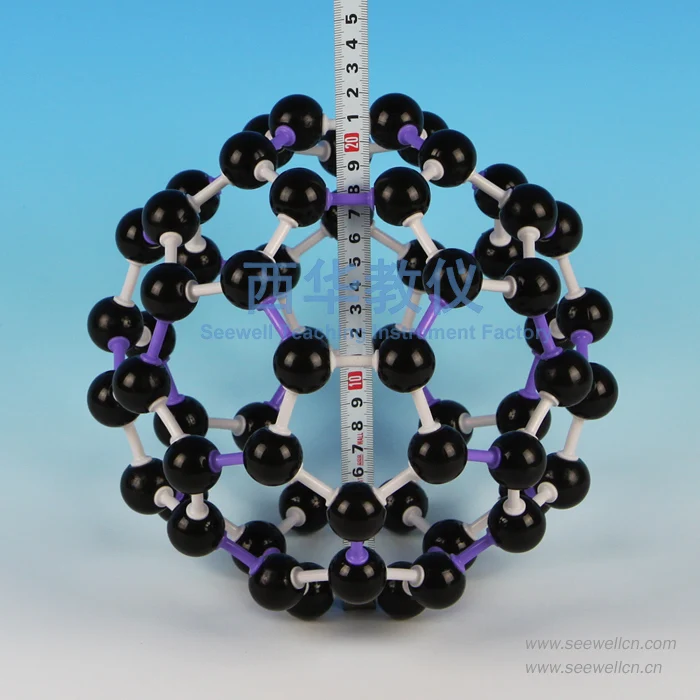 150pcs Kemijske molekularne strukture C60 kristalno strukturo modela 3120 C60 fullerene molekule model nogomet vsv kemijo