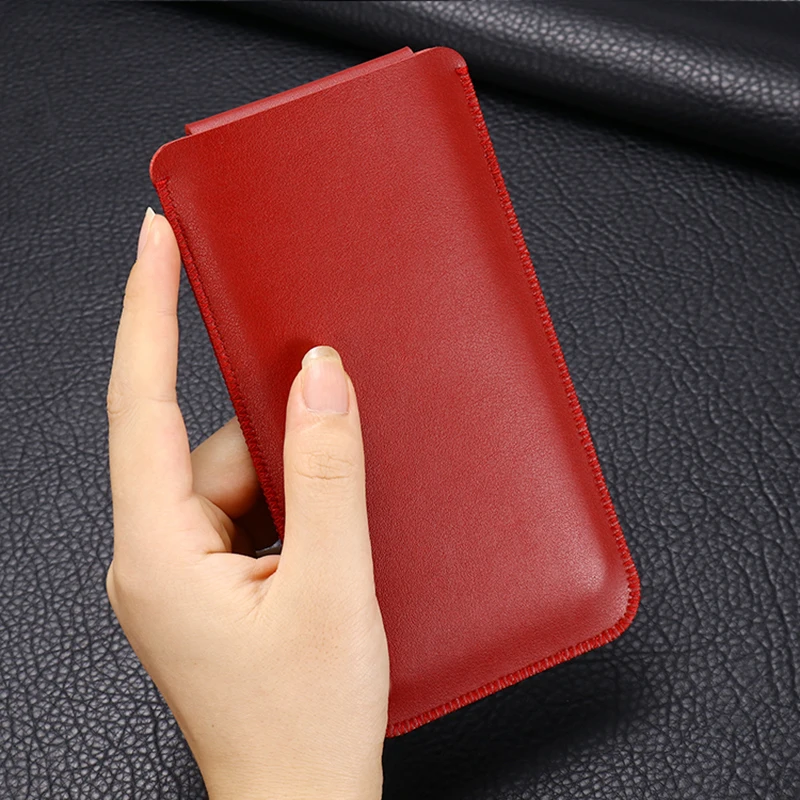 Za Samsung S20 FE S21 Note20 Ultra S9 S10 Plus Note10 + Z Fold2 Usnjena torbica za shranjevanje vreča linijskih vrečko mobilni telefon vrečko Rokavi