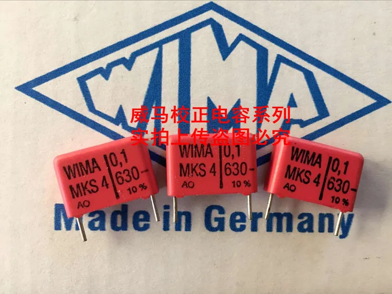 2020 vroče prodaje 10pcs/20pcs Nemčiji WIMA MKS4 630V ZA 0,1 UF 630V 104 100n Str: 15 mm Audio kondenzator brezplačna dostava