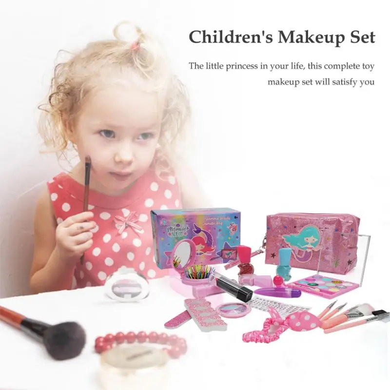 Dekle Se Pretvarjamo, Igra Make Up Igrača Simulacije Kozmetika Roza Ličila Nastavite Princesa Lepotnih Plastičnih Play House Igrača Šminka Senčilo Igrača