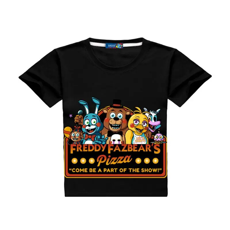 Poletje Moda risanka otroških Oblačil FNaF kratek Rokav T-shirt Za fante Pet Noči Na Freddy baby dekleta, otroci vrhovi tshirt