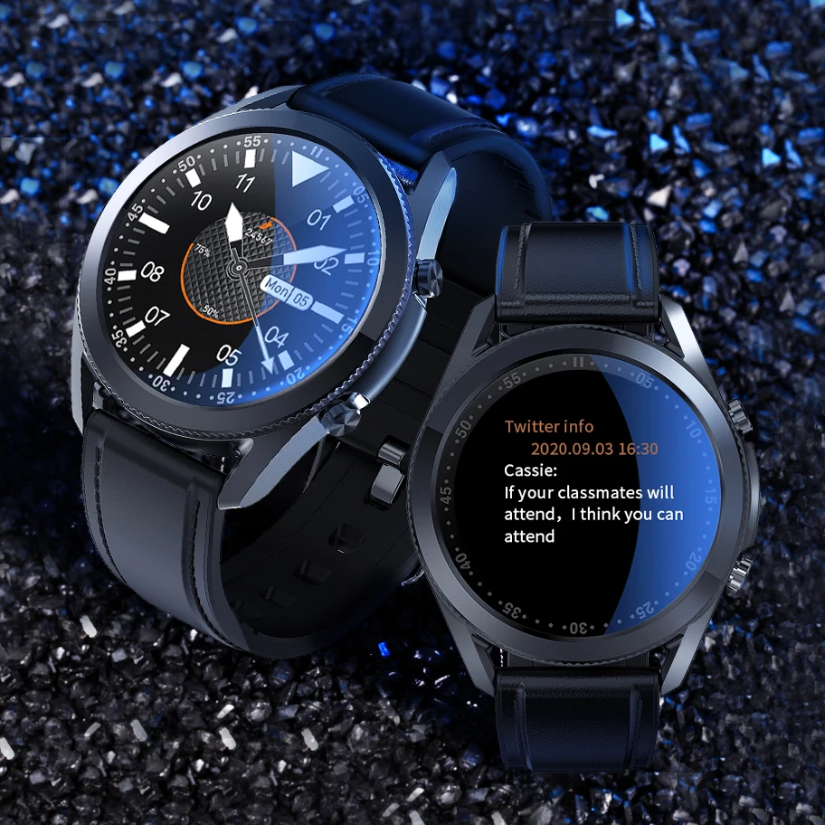 2020 za Pametno Gledati Moške Bluetooth Klic Glasbe Nepremočljiva G33 Pametno Gledati Poslovni Moški Smartwatch za Samsung Android, IOS