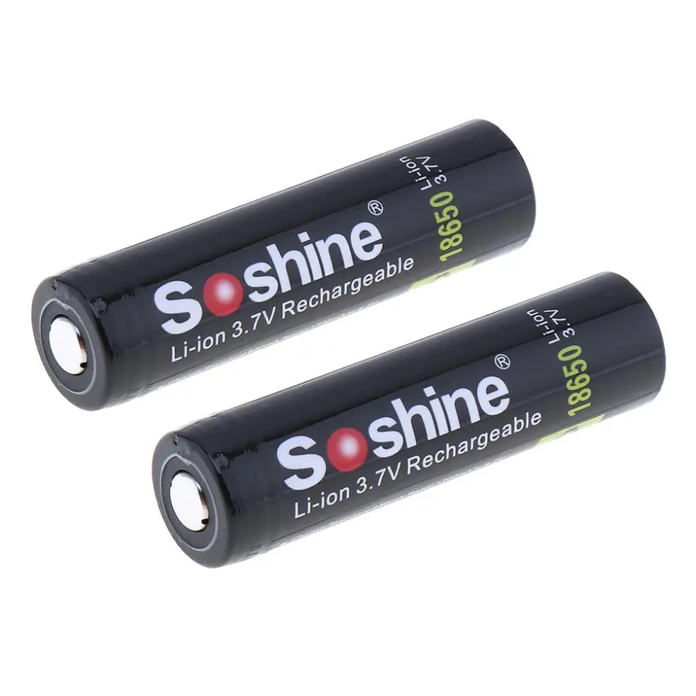 2pc 3,7 V 3400mAh 18650 Polnilna Baterija Zaščitene Visoka Praznjenja Li-ionska Litij Baterija za LED Svetilka Bliskavico + box