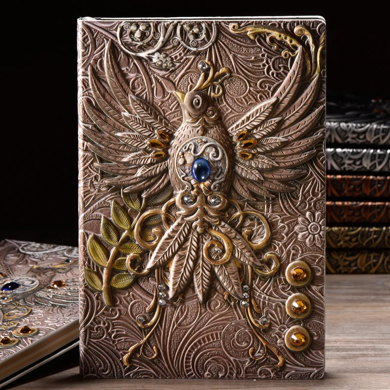 Reative Zvezek Phoenix Retro Olajšave Za Prenosnik Poslovne Čarobno Knjigo Usnje Beležnica Koledar Strani Knjige Šolo Tiskovino