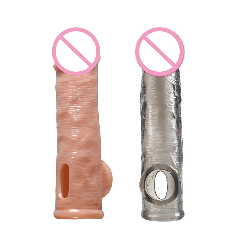 ManNuo Silikonski Penis Širitve Rokavi Kondomi Extender Penis Razširitev Za Odrasle Intimno Blaga Za Večkratno Uporabo Kondoma Petelin Obroči