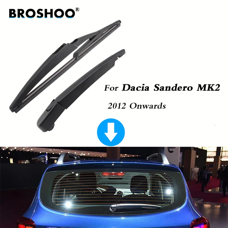 BROSHOO Avto Zadaj Metlice Brisalcev vetrobranskega stekla Nazaj Metlice Roko Za Dacia Sandero MK2 Hatchback (2012-)290 mm,Vetrobransko steklo, Auto Dodatki