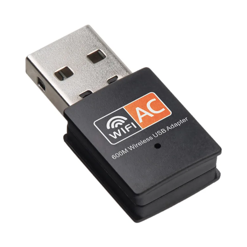 Creacube USB WiFi Adapter, 2.4 GHz, 5GHz 600M WiFi Antena, Dual Band 802.11 b/n/g/ac Mini Brezžična Računalniška Omrežja Kartico Sprejemnik