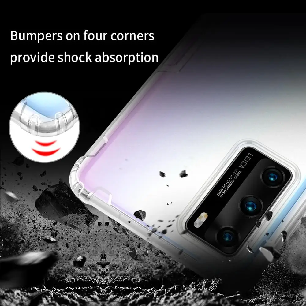 Original Nillkin TPU Ultra tanek Telefon Primerih za Huawei P40 Pro Lite Nova 7i 6 Se Nilkin Silikonski Pokrov Kristalno Jasno Primeru