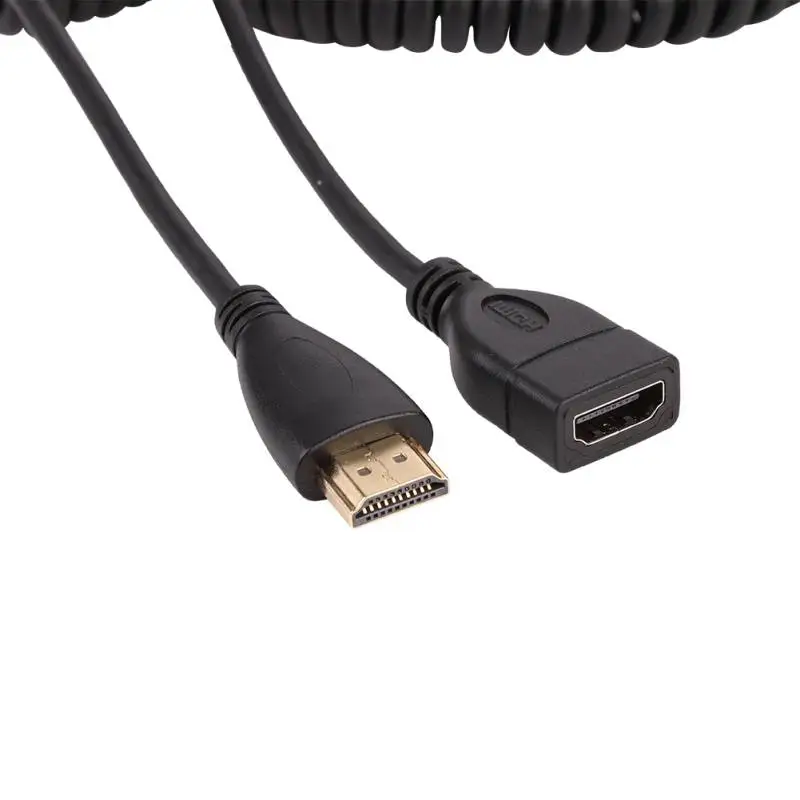 HDMI Pravico Kota, Mini HDMI, Micro Hdmi Pomlad Curl Prožni Kabel V1.4 DSLR hdmi HD Kabli
