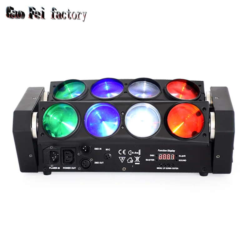LED Spider Light 8X12W 4In1 RGBW Liro Mobilne Svetlobni Učinek Za Fazo Nočnem Klubu Disco Party