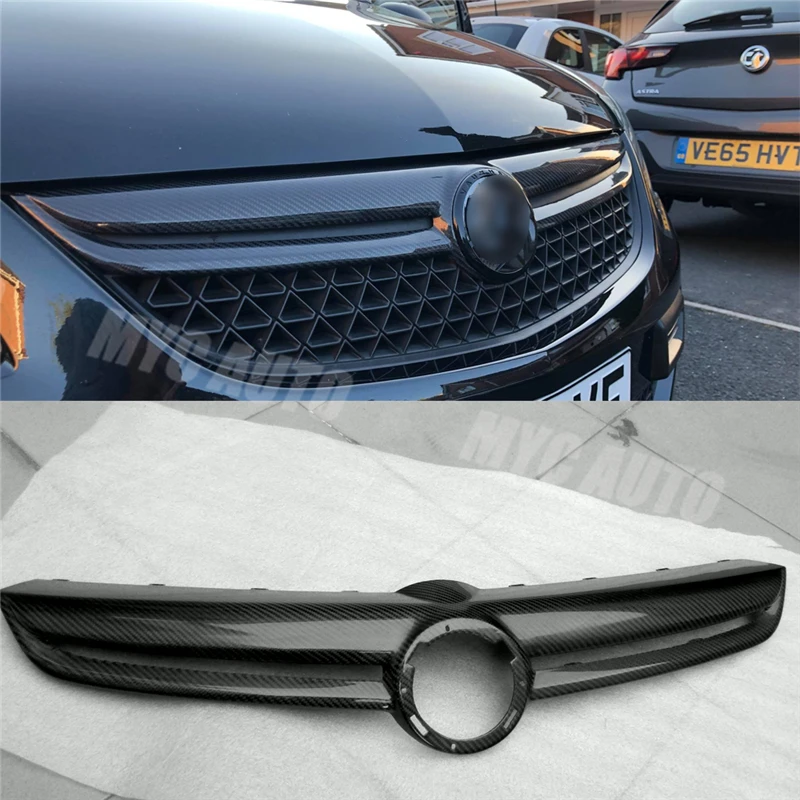 Za Opel Vauxhall Corsa D VXR OPC Face Lift Ogljikovih Vlaken Sprednja Maska