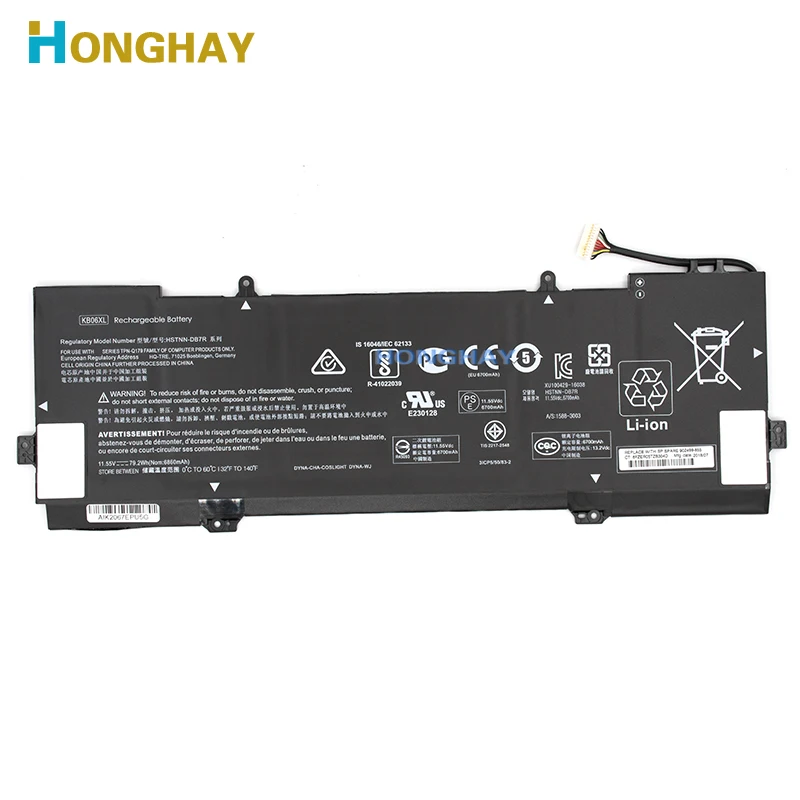 HONGHAY KB06XL Laptop Baterija za HP SPECTRE X360 902499-855 15-bl 15-BL000NG 15-BL018CA HSTNN-DB7R 902401-2C1 TZN-Q179