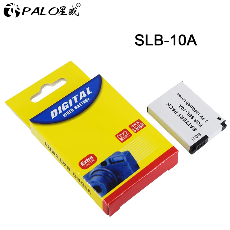 PALO SLB-10A polnilna Baterija SLB 10A Fotoaparata Baterije Za Samsung PL50 PL60 PL65 P800 SL820 WB150F WB250F WB350F WB750