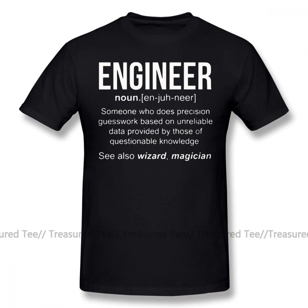 Inženir T Shirt Inženir Majica T-Shirt Tiskanje Cotton Tee Majica Moški Modni Plus velikost Kratek Rokav Srčkan Tshirt