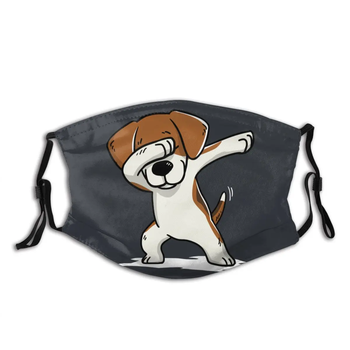 Dabbing Beagle Smešno Beagle Psa Ponovno Masko Natisnjeni Masko Za Prah Zaščitni Pokrov Respirator Usta Žarilna
