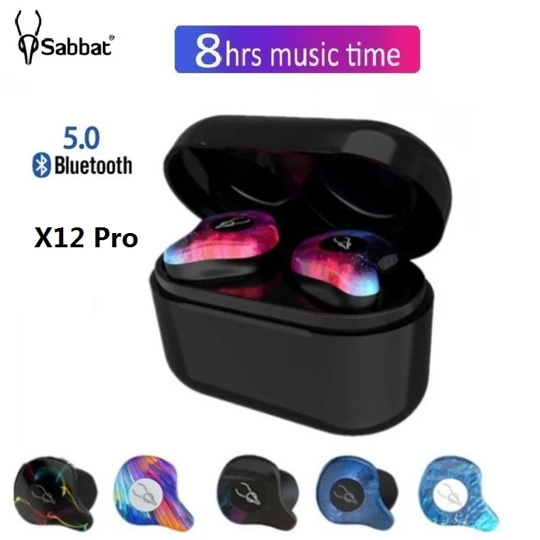 Sabbat X12 Pro Tws Brezžični Čepkov Bluetooth 5.0 Slušalke Hi-Fi Stereo Slušalke Šport Nepremočljiva Brezžične Slušalke X12 Ultra